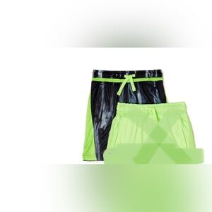 Big Boy’s Black green tie dye effect Moisture-wicking Active Shorts size XXL 18